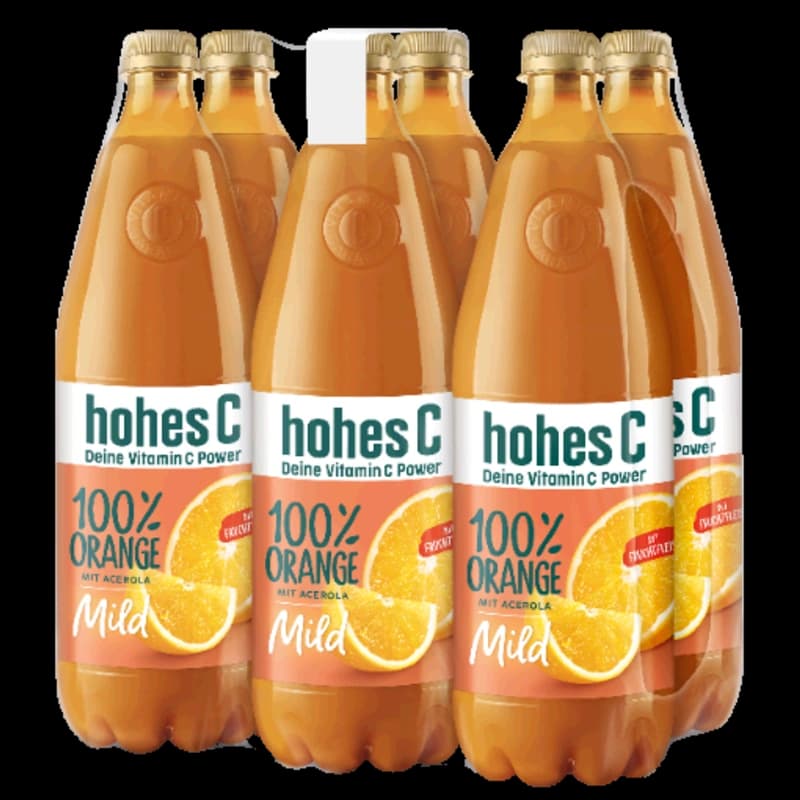 Hohes C Milde Orange mit Fruchtfleisch 6x1l